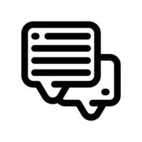 chat icon. line icon for your website, mobile, presentation, and logo design. vector