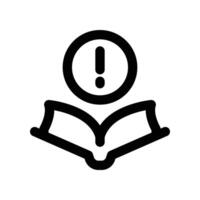 guidance book icon. line icon for your website, mobile, presentation, and logo design. vector