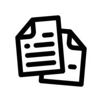 document icon. line icon for your website, mobile, presentation, and logo design. vector