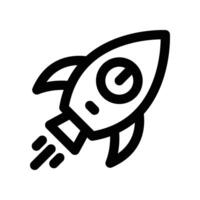 rocket icon. line icon for your website, mobile, presentation, and logo design. vector