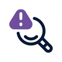 risk analysis icon. dual tone icon for your website, mobile, presentation, and logo design. vector