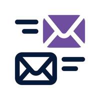 mailing icon. dual tone icon for your website, mobile, presentation, and logo design. vector