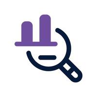 research icon. dual tone icon for your website, mobile, presentation, and logo design. vector