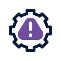 risk management icon. dual tone icon for your website, mobile, presentation, and logo design. vector