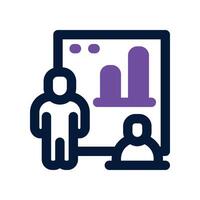 training icon. dual tone icon for your website, mobile, presentation, and logo design. vector