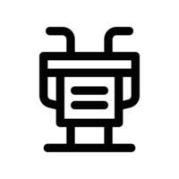 podium icon. line icon for your website, mobile, presentation, and logo design. vector