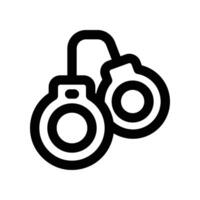 handcuff icon. line icon for your website, mobile, presentation, and logo design. vector