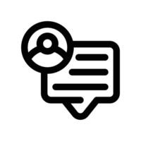 advice icon. line icon for your website, mobile, presentation, and logo design. vector