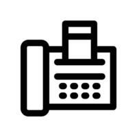 fax icon. line icon for your website, mobile, presentation, and logo design. vector