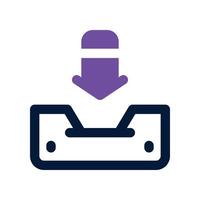 inbox icon. dual tone icon for your website, mobile, presentation, and logo design. vector