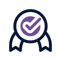 award icon. dual tone icon for your website, mobile, presentation, and logo design. vector