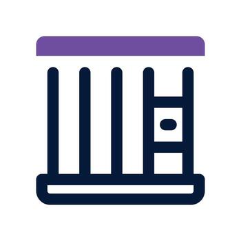 jail icon. dual tone icon for your website, mobile, presentation, and logo design. vector