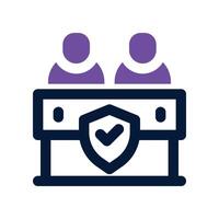 jury icon. dual tone icon for your website, mobile, presentation, and logo design. vector