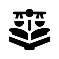 law book icon. glyph icon for your website, mobile, presentation, and logo design. vector