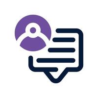 advice icon. dual tone icon for your website, mobile, presentation, and logo design. vector