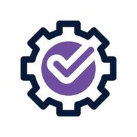 setting icon. dual tone icon for your website, mobile, presentation, and logo design. vector