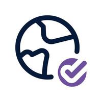international icon. dual tone icon for your website, mobile, presentation, and logo design. vector