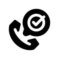 call icon. glyph icon for your website, mobile, presentation, and logo design. vector