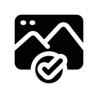 image icon. glyph icon for your website, mobile, presentation, and logo design. vector