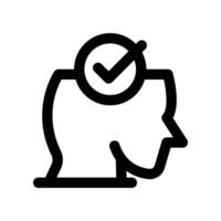 mindset icon. line icon for your website, mobile, presentation, and logo design. vector