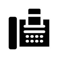 fax icon. glyph icon for your website, mobile, presentation, and logo design. vector