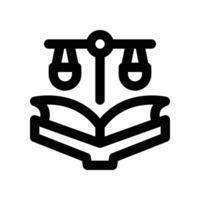 law book icon. line icon for your website, mobile, presentation, and logo design. vector