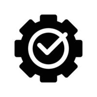 setting icon. glyph icon for your website, mobile, presentation, and logo design. vector