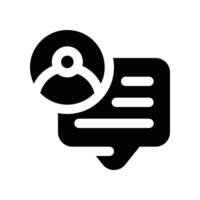 advice icon. glyph icon for your website, mobile, presentation, and logo design. vector