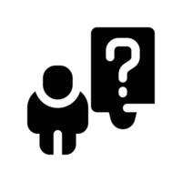 consideration icon. glyph icon for your website, mobile, presentation, and logo design. vector