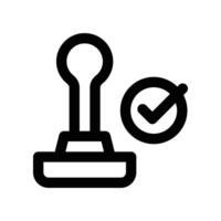 stamp icon. line icon for your website, mobile, presentation, and logo design. vector
