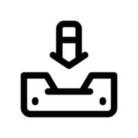 inbox icon. line icon for your website, mobile, presentation, and logo design. vector