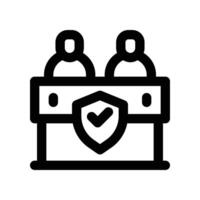 jury icon. line icon for your website, mobile, presentation, and logo design. vector