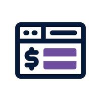 website icon. dual tone icon for your website, mobile, presentation, and logo design. vector