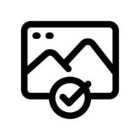 image icon. line icon for your website, mobile, presentation, and logo design. vector