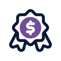 guarantee icon. dual tone icon for your website, mobile, presentation, and logo design. vector