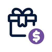 reward icon. dual tone icon for your website, mobile, presentation, and logo design. vector
