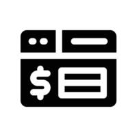 website icon. glyph icon for your website, mobile, presentation, and logo design. vector