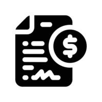 contract icon. glyph icon for your website, mobile, presentation, and logo design. vector