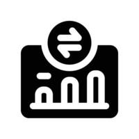 graph icon. glyph icon for your website, mobile, presentation, and logo design. vector