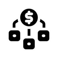 allocation icon. glyph icon for your website, mobile, presentation, and logo design. vector
