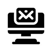 email icon. glyph icon for your website, mobile, presentation, and logo design. vector