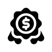 guarantee icon. glyph icon for your website, mobile, presentation, and logo design. vector