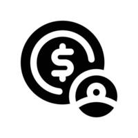 investor icon. glyph icon for your website, mobile, presentation, and logo design. vector