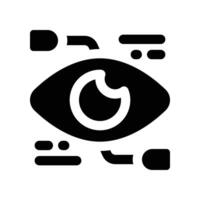 bionic eye icon. glyph icon for your website, mobile, presentation, and logo design. vector