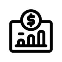 graph icon. line icon for your website, mobile, presentation, and logo design. vector