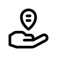 location icon. line icon for your website, mobile, presentation, and logo design. vector