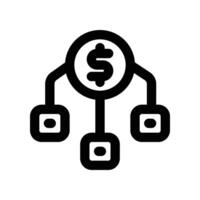 allocation icon. line icon for your website, mobile, presentation, and logo design. vector