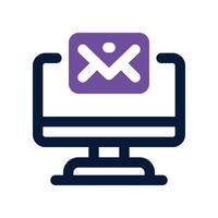 email icon. dual tone icon for your website, mobile, presentation, and logo design. vector