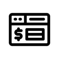 website icon. line icon for your website, mobile, presentation, and logo design. vector