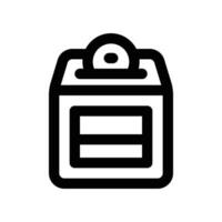 charity icon. line icon for your website, mobile, presentation, and logo design. vector